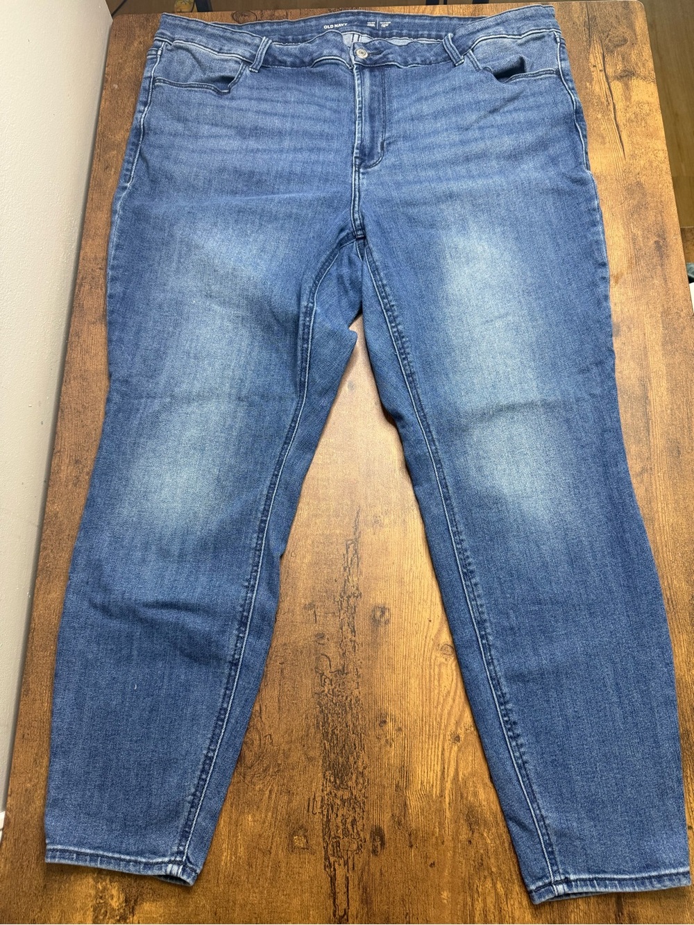 Old Navy Women's Medium Blue High-Rise Super Skinny Jeans Plus Size 20